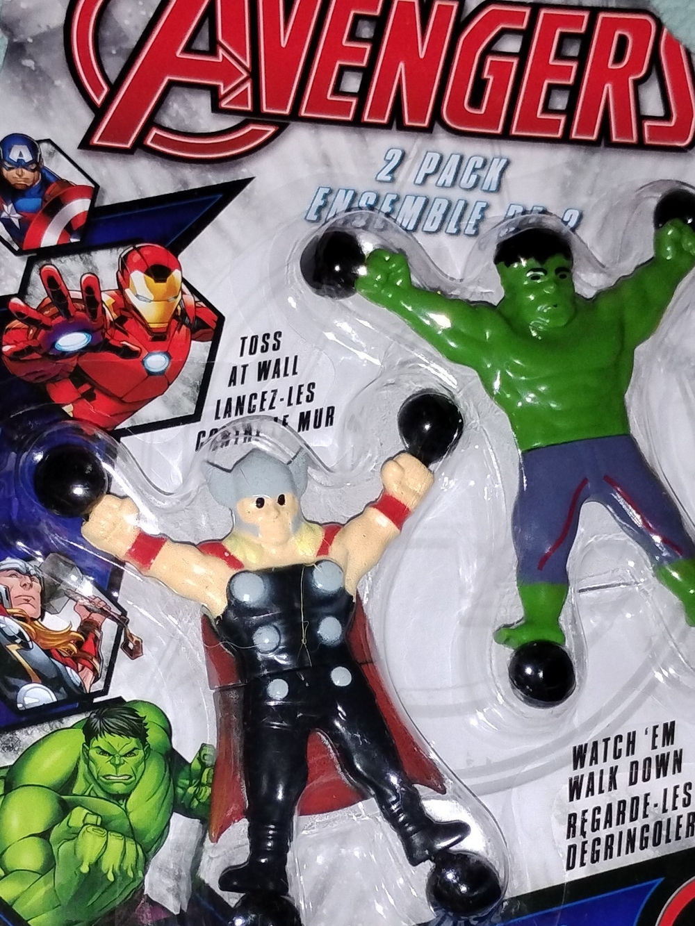 Avenger 2-Pack Toss Figures — Green Hulk & Black Thor